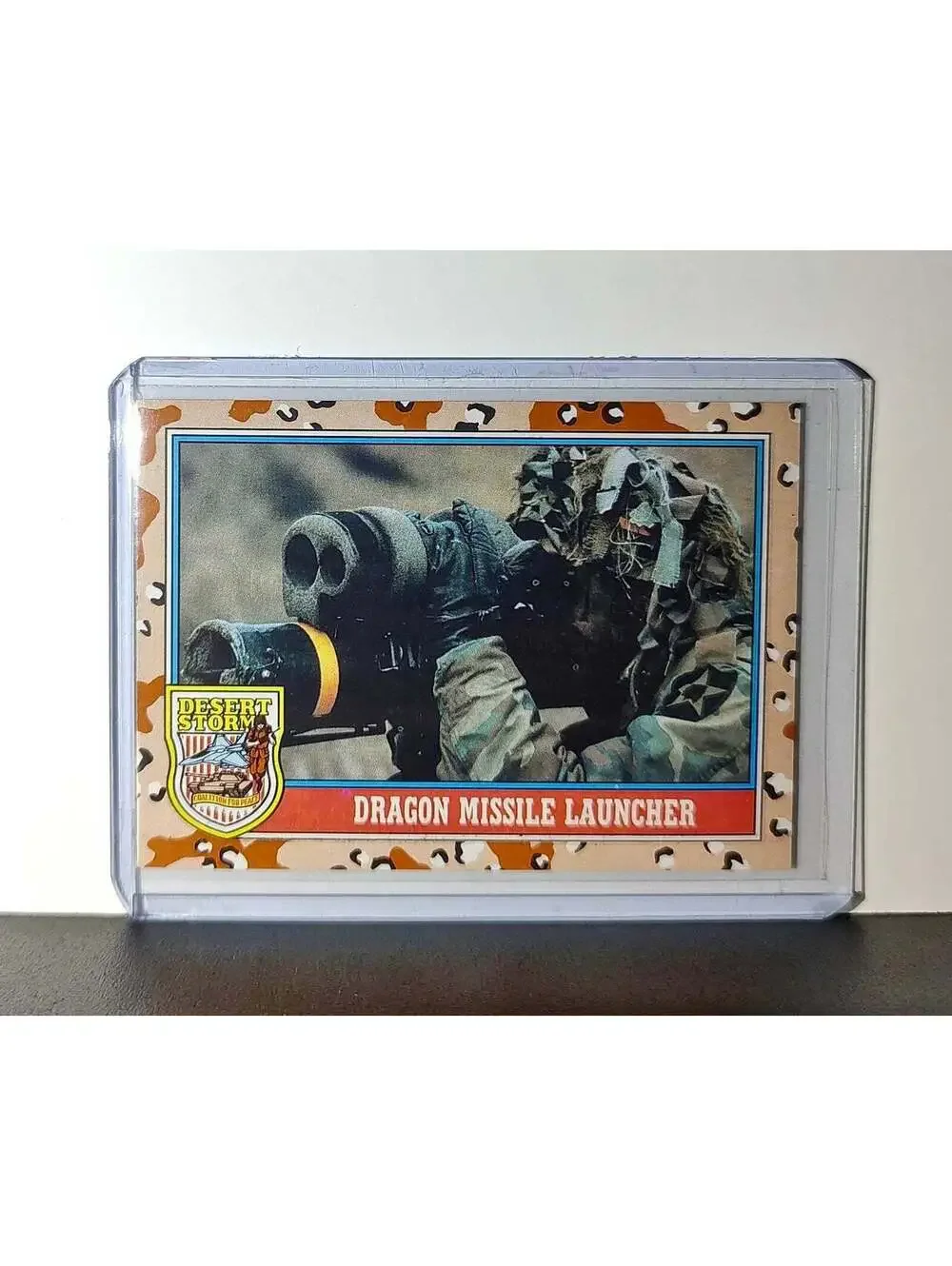 Dragon Missile Launcher 1991 Topps Desert Storm #105 Card